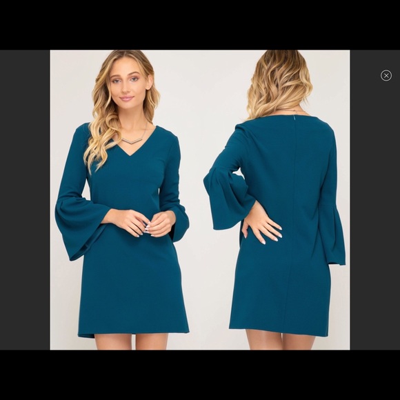 Pretty Bell Sleeve Dress - Picture 2 of 7